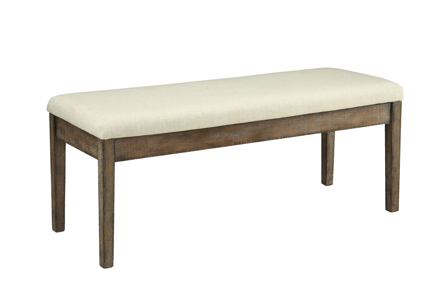 ACME Claudia Bench in Beige Linen & Salvage Brown 71718