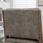 FONDHOME Chenille Single Accent Chair, Wooden Legs, Thick Upholstery, High Density Foam, Small Modern Armless Chair For Living Room Bedroom, Khaki