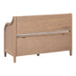 TREXM Rustic Style Solid wood Entryway Multifunctional Storage Bench with Safety Hinge (Brown+ Beige)