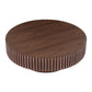 31.49'' Round Coffee Table Small Coffee Table for Apartment, Modern Living Room Coffee Table with Sturdy Pedestal,WALNUT