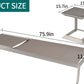 Modern design All aluminum outdoor coffee table and lounge