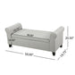 HAYES ARMED STORAGE BENCH