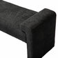 Severin Upholstered Bench-BLACK