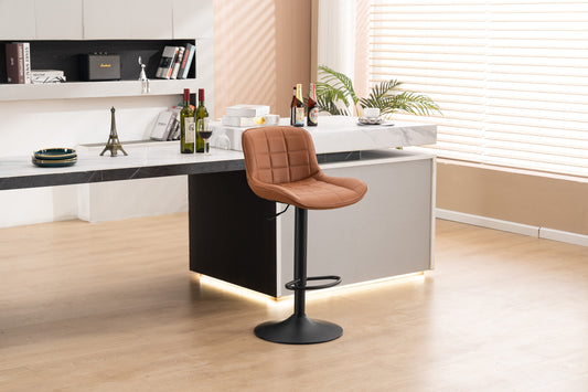 Bar Stools with Back and Footrest Counter Height Dining Chairs