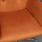 velvet office chair, modern velvet tufted home office chair with wheels, adjustable height swivel, comfortable armchair,button tufted chair,Suitable for study, bedroom, living room, Orange