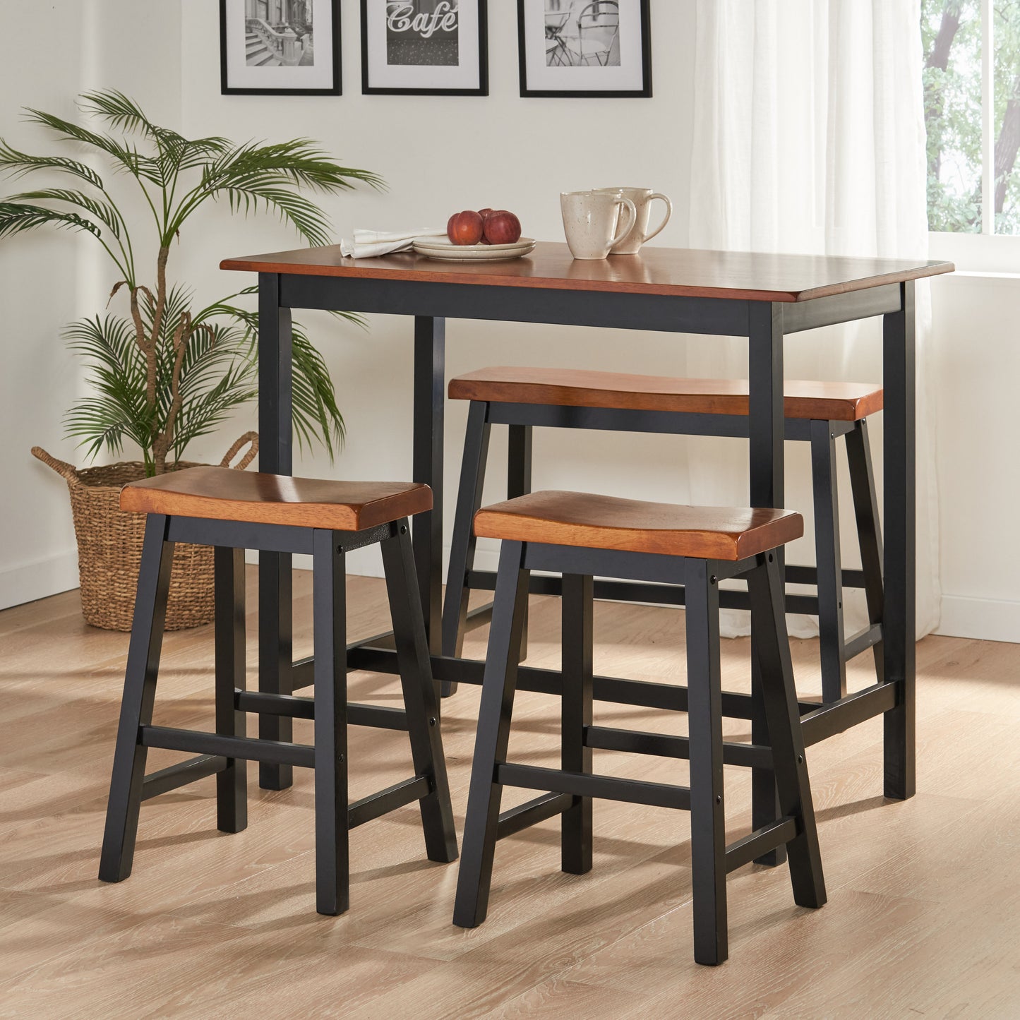 POMEROY S/4 CAFÉ TABLE/BENCH SET