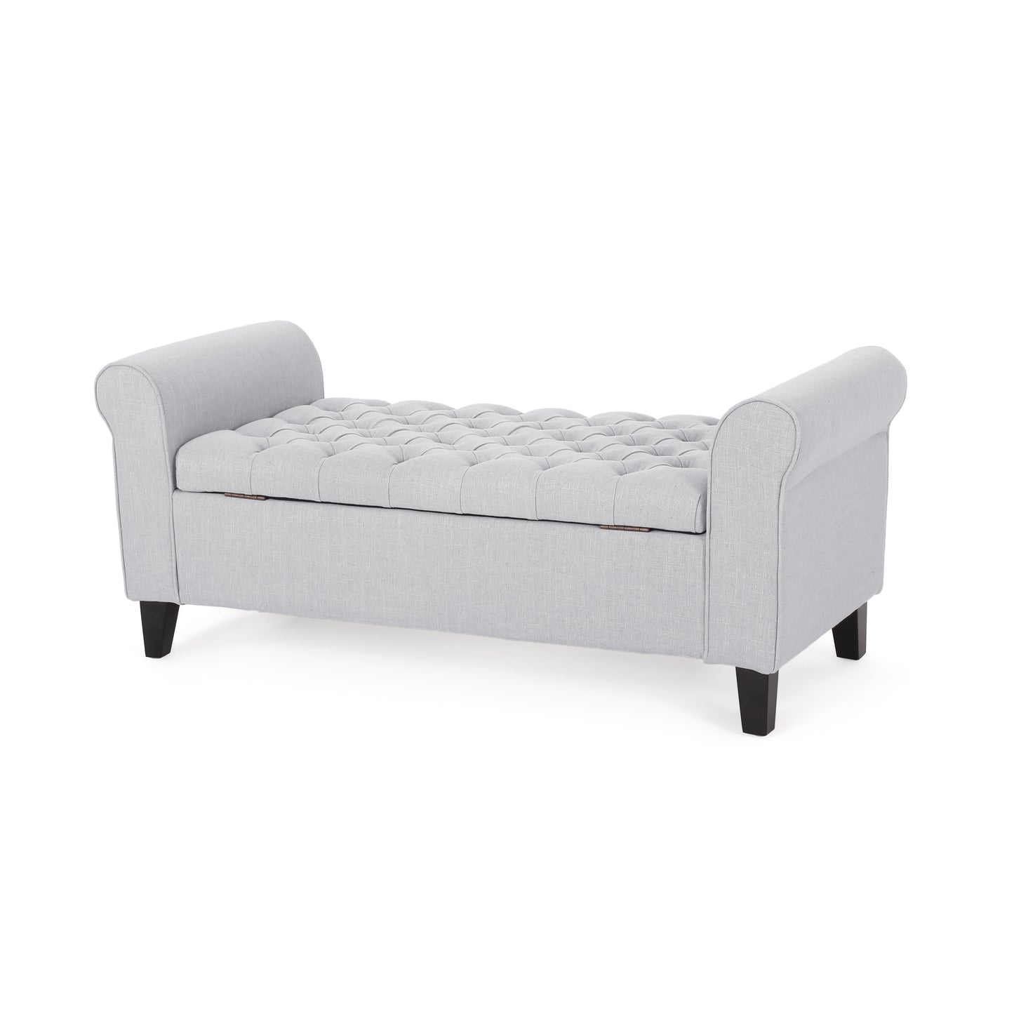 HAYES ARMED STORAGE BENCH