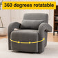 Cozy Dark Grey Teddy Fabric Armchair - Modern Sturdy Lounge Chair with Curved Arms and Thick Cushioning for Plush Comfort