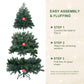 7FT PE/PVC mixed green artificial Christmas tree