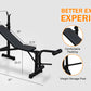 Olympic Weight Bench, Bench Press Set with Squat Rack and Bench for Home Gym Full-Body Workout