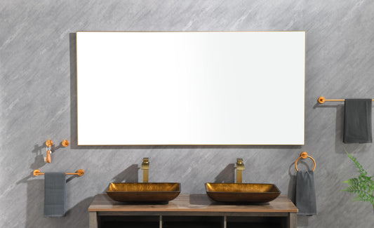 Super Bright Led Bathroom Mirror with Lights, Metal Frame Mirror Wall Mounted Lighted Vanity Mirrors for Wall, Anti Fog Dimmable Led Mirror for Makeup, Horizontal/Verti  \\\\nGun Gray Metal