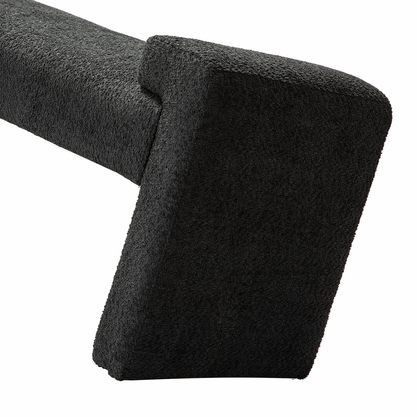 Severin Upholstered Bench-BLACK