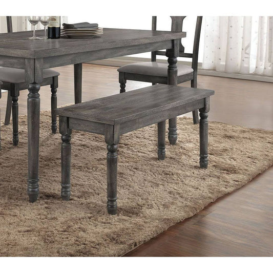 ACME Wallace Bench in Weathered Gray 71438