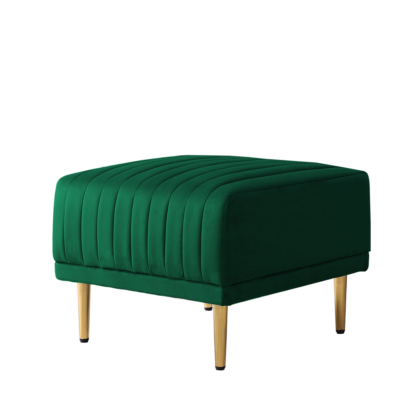 Ottoman Bench for big sofas or Living room Sofas Green Velvet