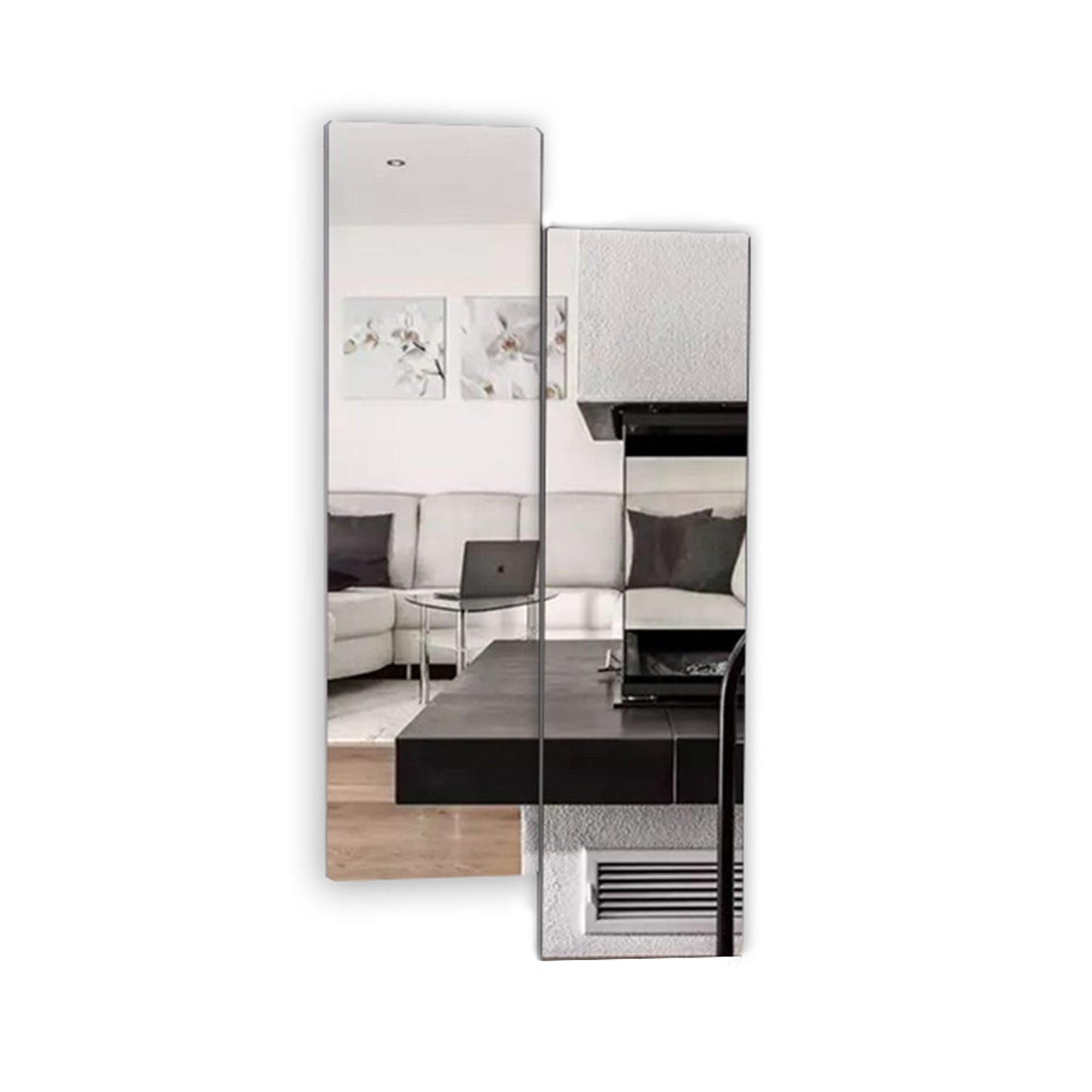 Bathroom Dressing,Makeup Mirror Decorative Living Room Mirror,Two PCS 1 Set
