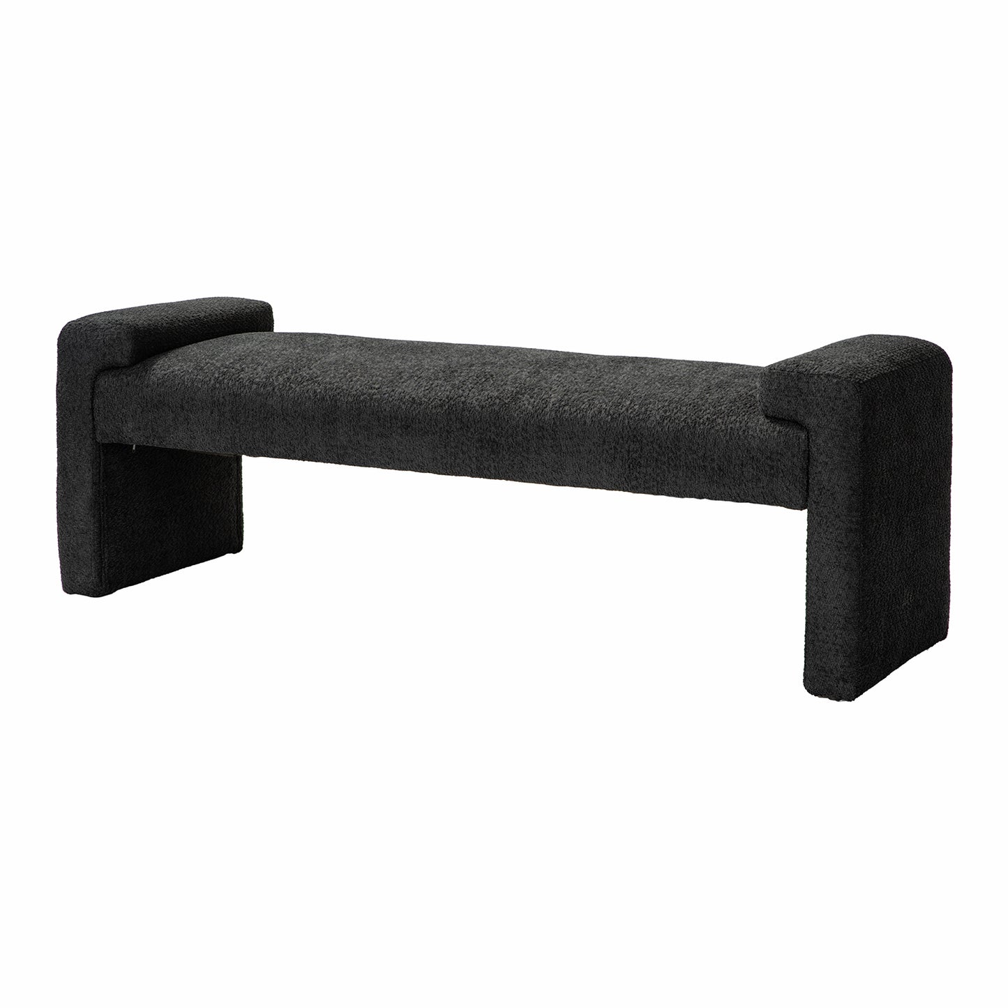 Severin Upholstered Bench-BLACK