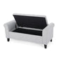 HAYES ARMED STORAGE BENCH