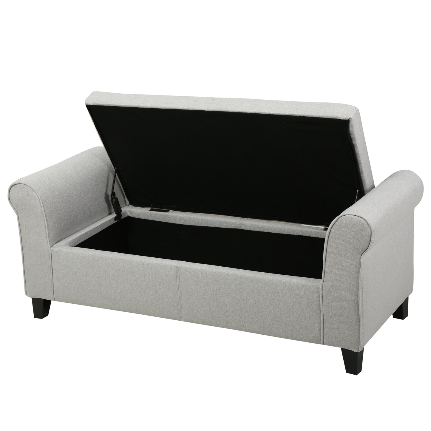 HAYES ARMED STORAGE BENCH