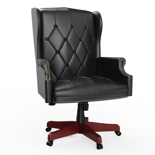 330LBS Executive Office Chair, Ergonomic Design High Back Reclining Comfortable Desk Chair - Black