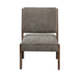 FONDHOME Chenille Single Accent Chair, Wooden Legs, Thick Upholstery, High Density Foam, Small Modern Armless Chair For Living Room Bedroom, Khaki