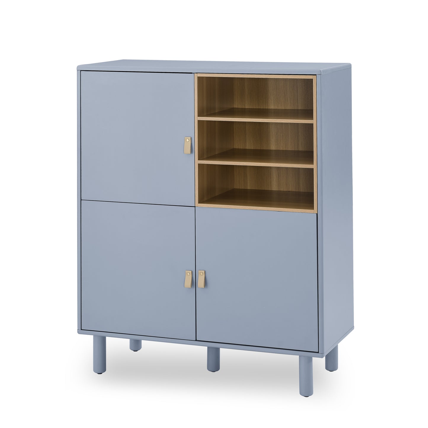 Storage cabinet with door, multifunctional storage cabinet, modern sideboard cabinet, wooden storage cabinet, leather handle drawer cabinet, home storage cabinet, office cabinet