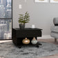 Peterson 1-Drawer 1-Shelf Lift Top  Coffee Table Black Wengue