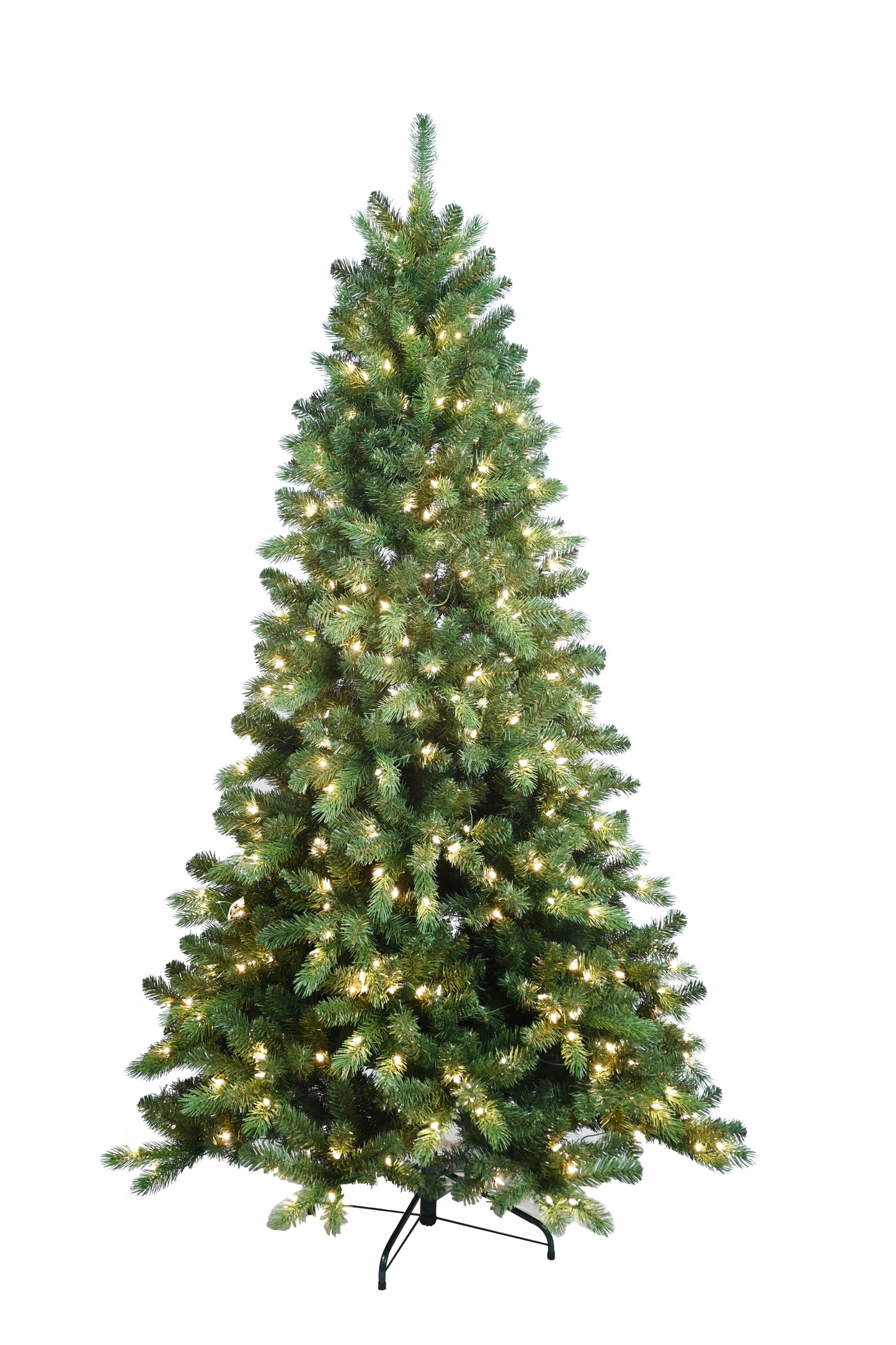 Xmas Tree With Warm White Lights Reinforced Metal Base & Easy Assembly 5FT PE/PVC mixed automatic Christmas tree