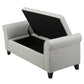 HAYES ARMED STORAGE BENCH