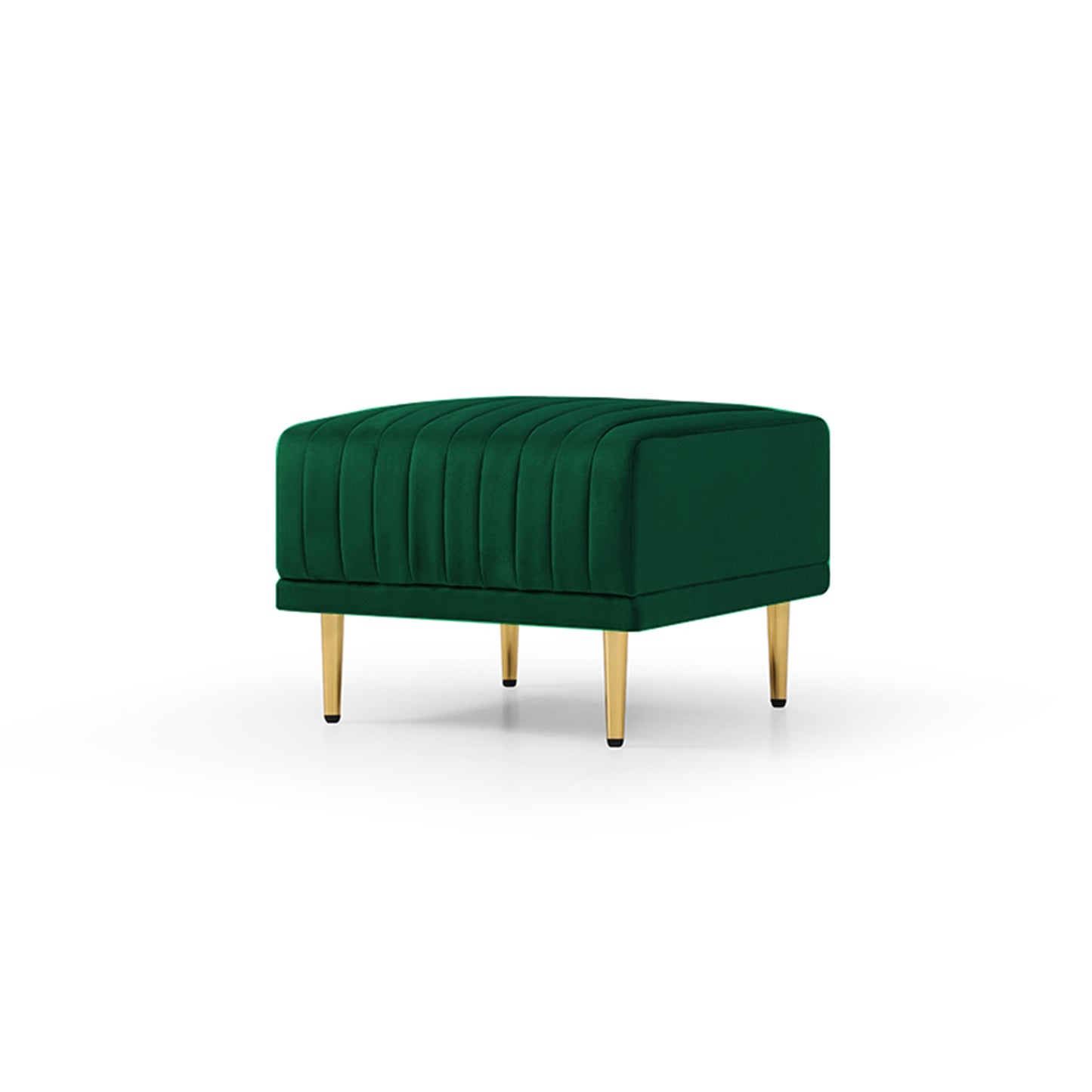 Ottoman Bench for big sofas or Living room Sofas Green Velvet