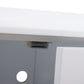 Cat Washroom Bench, Wood Litter Box Cover with Spacious Inner, Ventilated Holes, Removable Partition, Easy Access, White