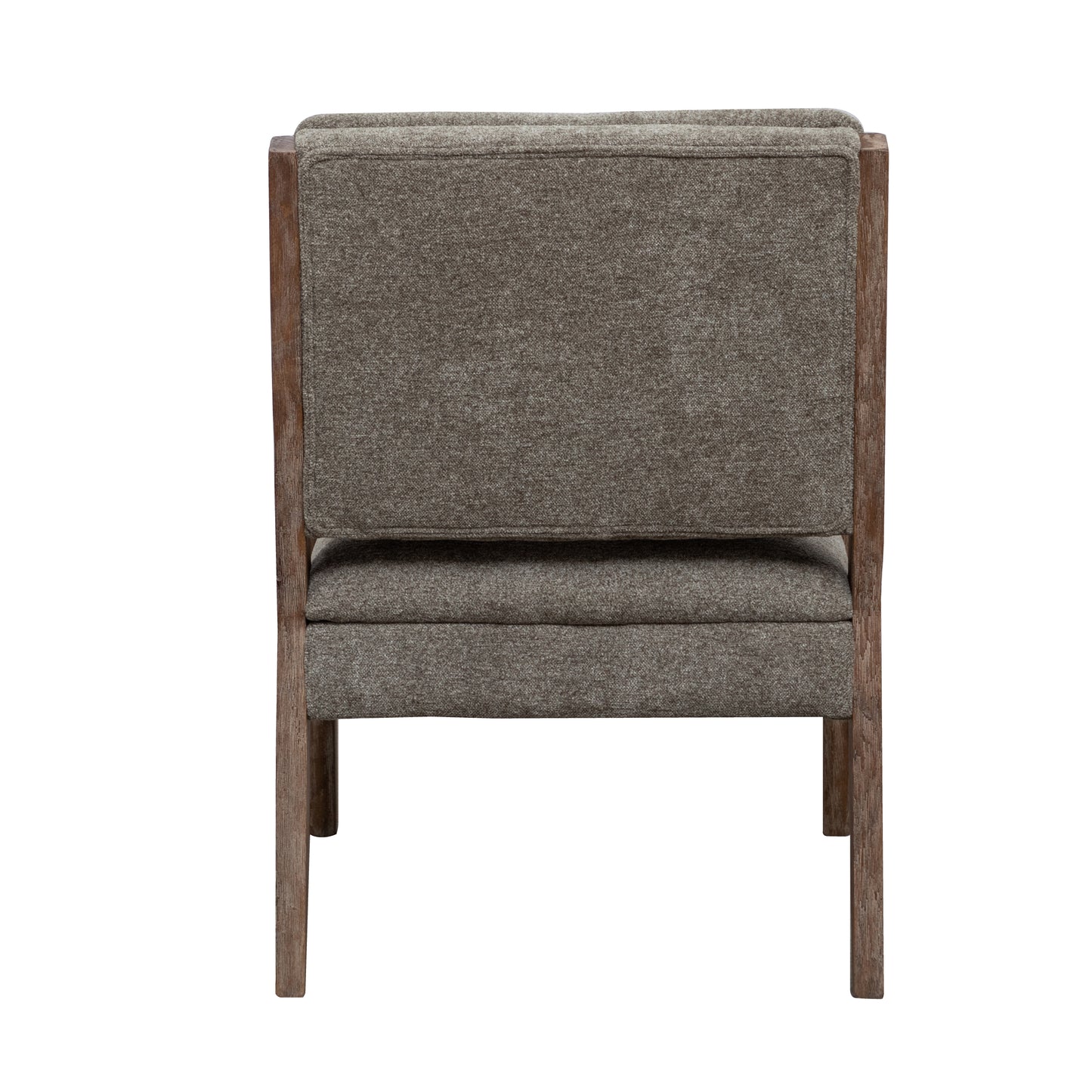 FONDHOME Chenille Single Accent Chair, Wooden Legs, Thick Upholstery, High Density Foam, Small Modern Armless Chair For Living Room Bedroom, Khaki