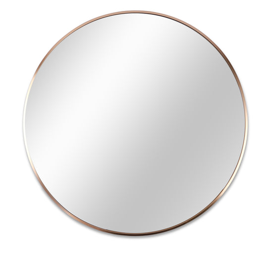 Gold 16 Inch Metal Round Bathroom MirrorCircle Mirrors for Wall