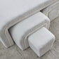[Video]Welike 46" W Modern Contemporary Upholstered Nesting Bench, including Four nesting benches, teddy