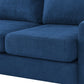 Upholstered Sectional Sofa Couch, L Shaped Couch With Storage Reversible Ottoman Bench 3 Seater for Living Room, Apartment, Compact Spaces, Fabric Navy Blue