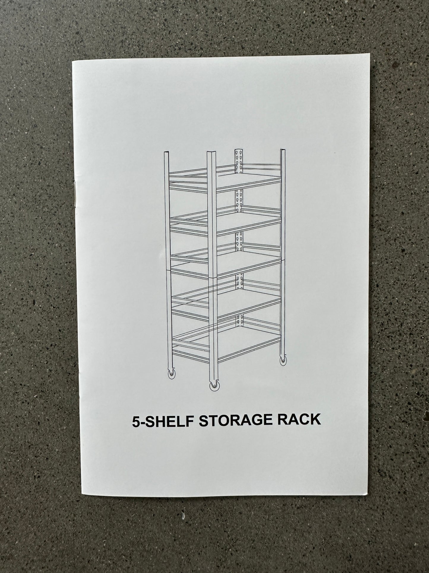 63"H Storage Shelves - Heavy Duty Metal Shelving Unit Adjustable 5-Tier Pantry Shelves with Wheels Load 1750LBS Kitchen Shelf Garage Storage