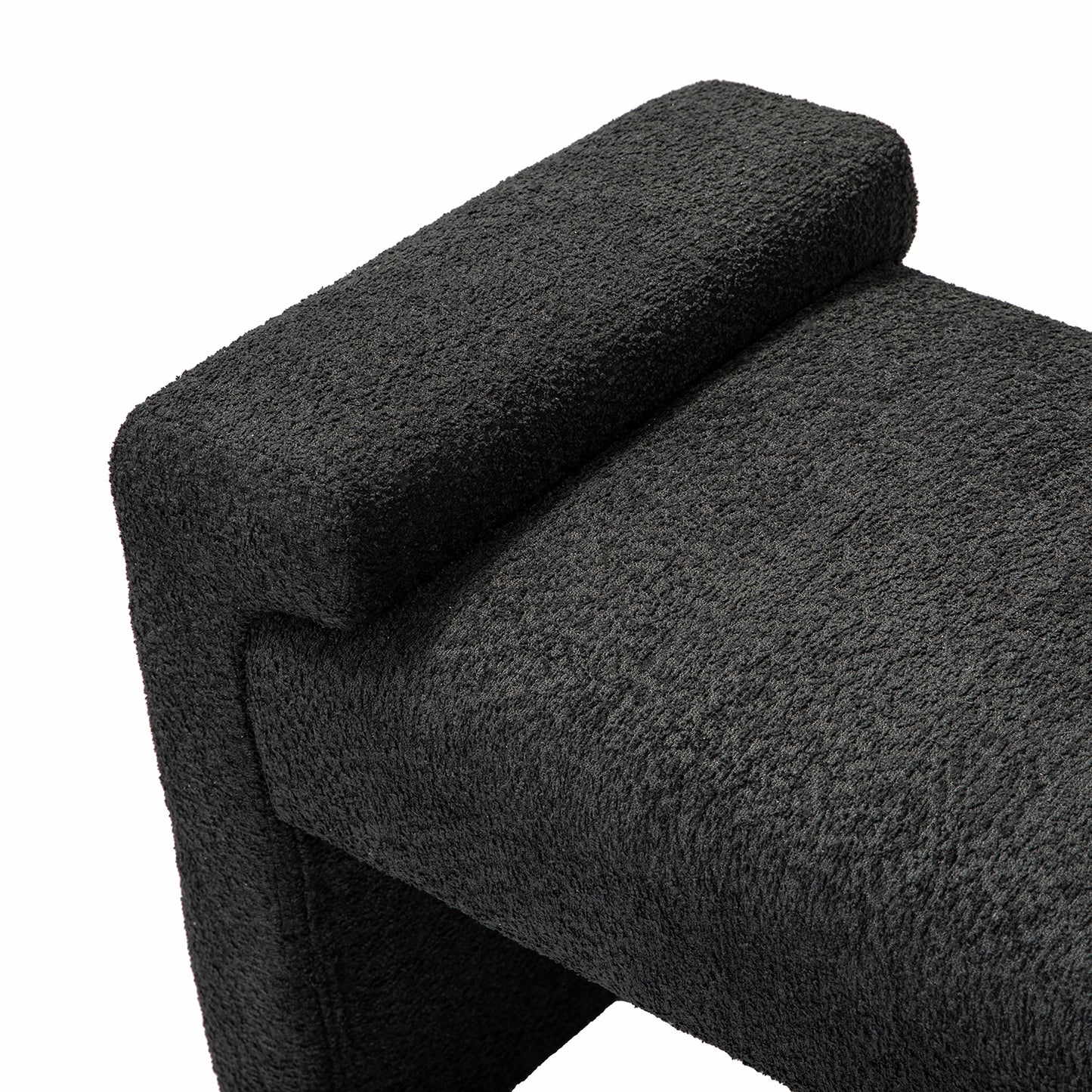 Severin Upholstered Bench-BLACK