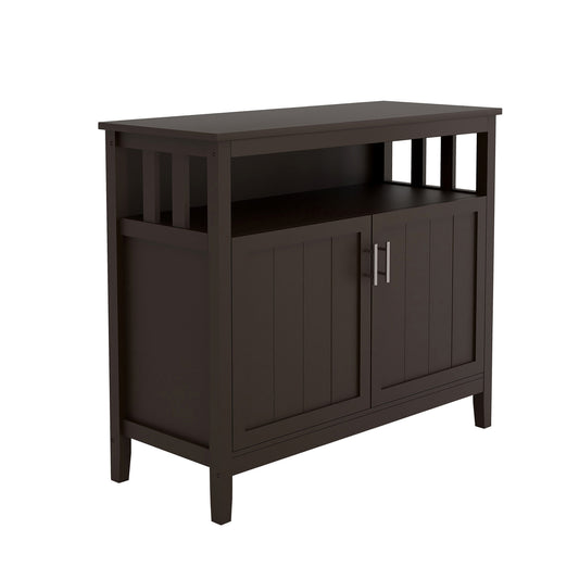 Kitchen Storage Sideboard And Buffet Server Cabinet-Brown Color