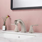 Widespread 2 Handles Bathroom Faucet with Pop Up Sink Drain (Brushed Nickel)
