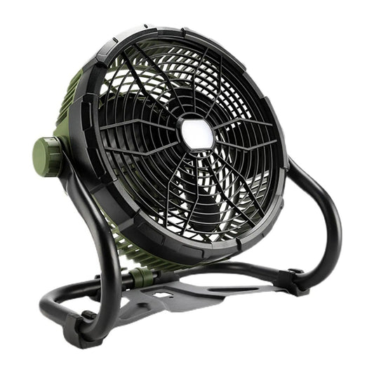 12V Camping Fan Portable Fan 5200Ah Battery Operated Fan Outdoor Fans with Light for Home and Office Tourism Emergency