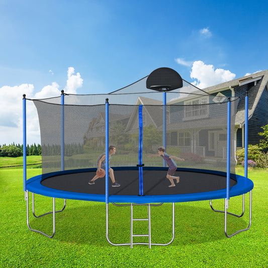 14FT TRAMPOLINE WITH BOARD+METAL