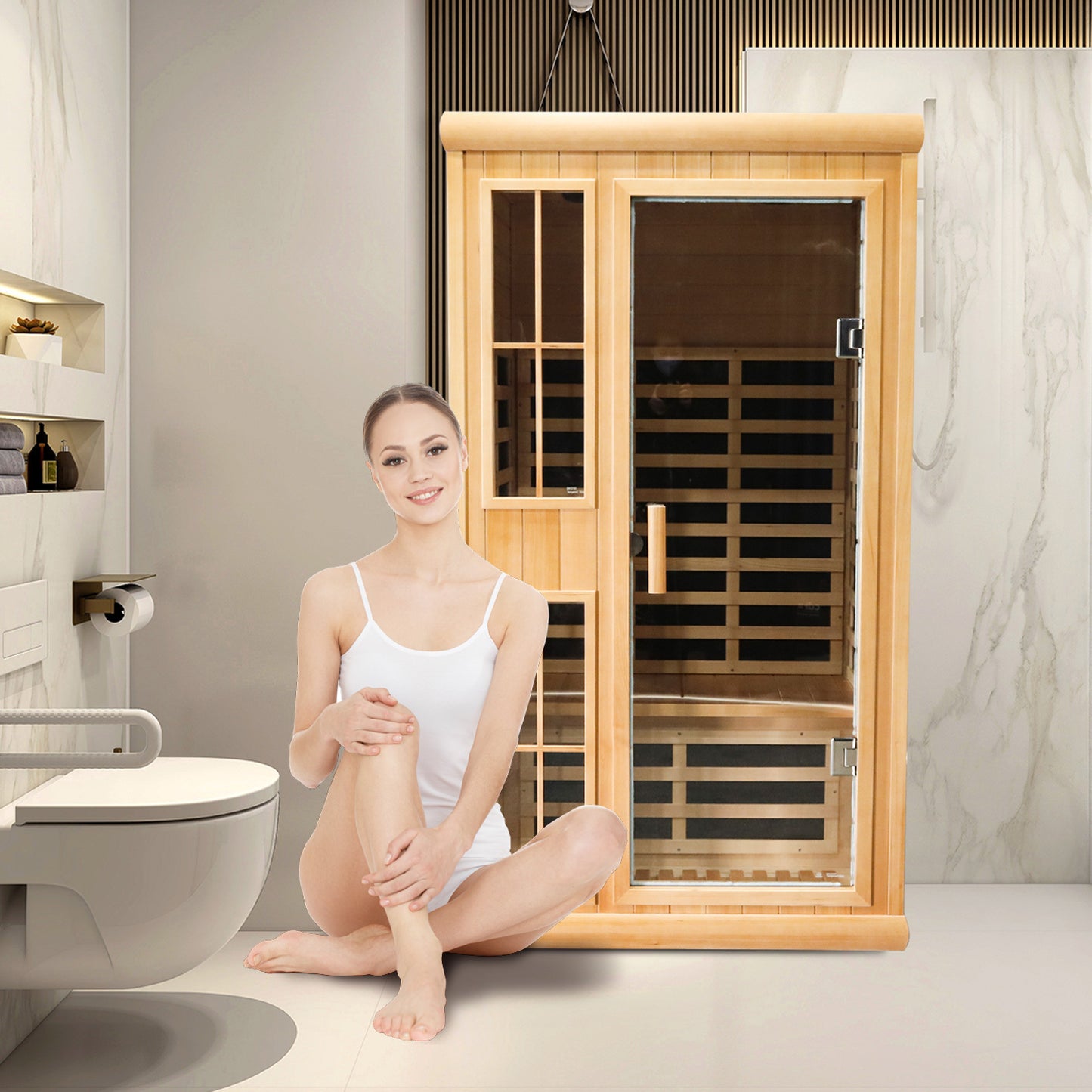 Far infrared sauna double room