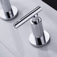 Two Handle High Arc Widespread Bathroom Sink Faucet 3 Hole