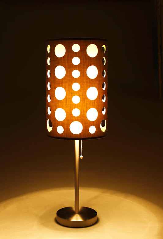 30" H GREY/WHITE RETRO TABLE LAMP