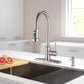 Stainless Steel Pull Down Kitchen Faucet with Soap Dispenser Brushed Nickel