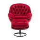 Accent chair TV Chair Living room Chair with Ottoman-RED