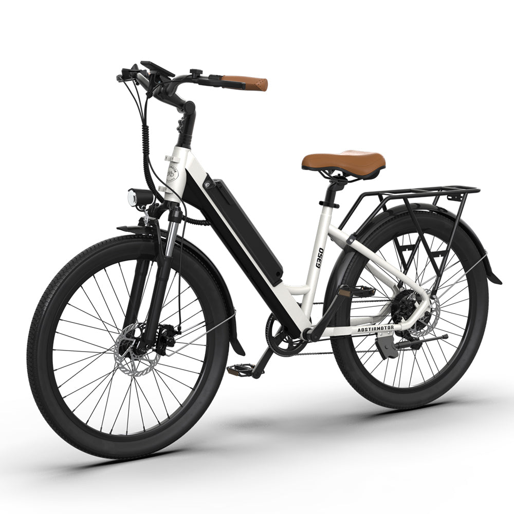 26" Tire 350W Electric Bike 36V 10AH Removable Lithium Battery City Ebike for Adults Girls G350 New Model