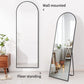 Full Length Mirror, Arched-Top Full Body Mirror with Stand, Floor Mirror & Wall-Mounted Mirro