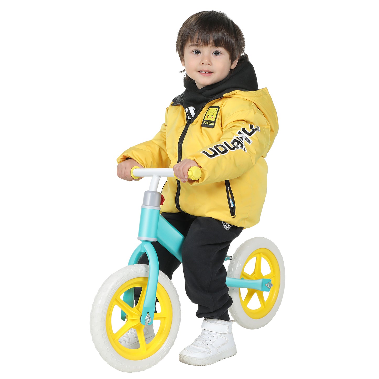 11inch Kids Balance Bike Adjustable Height Carbon Steel & PE Tires for 2-6 Years