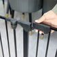 152" Adjustable Safety Gate  6 Panel Play Yard Metal Doorways Fireplace Fence Christmas Tree Fence Gate for House Stairs Gate prohibited area fence