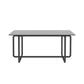 Modern Tempered Glass Tea Table Coffee Table, Table for Living Room, Black